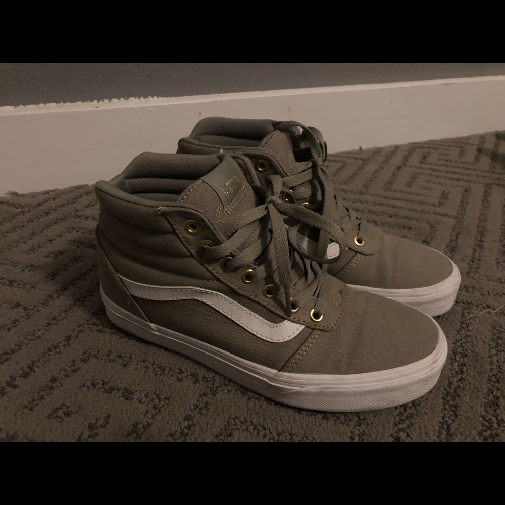 Gray high tops